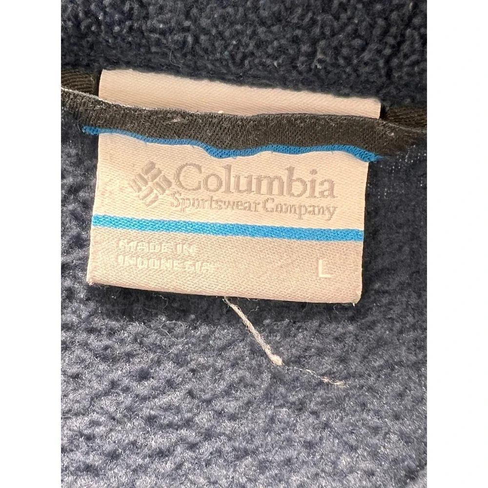 Columbia Fleece‎ Jacket Full Zip Sewing enthusiasts Patches Blue Women's L